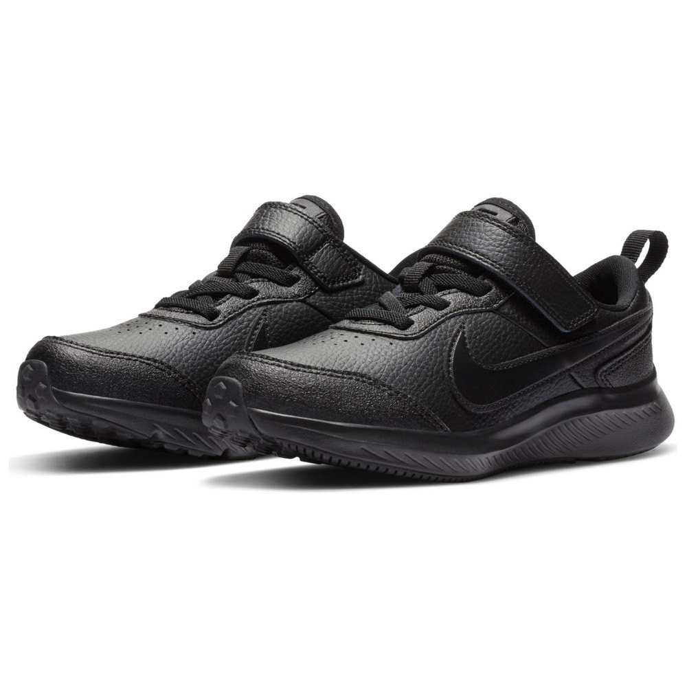 Nike Varsity Leather PSV Velcro Black Running Shoes